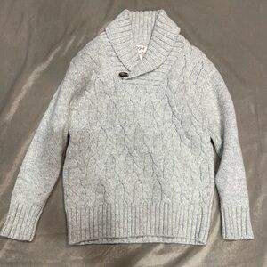 Cat & Jack Gray Cable Knit Sweater